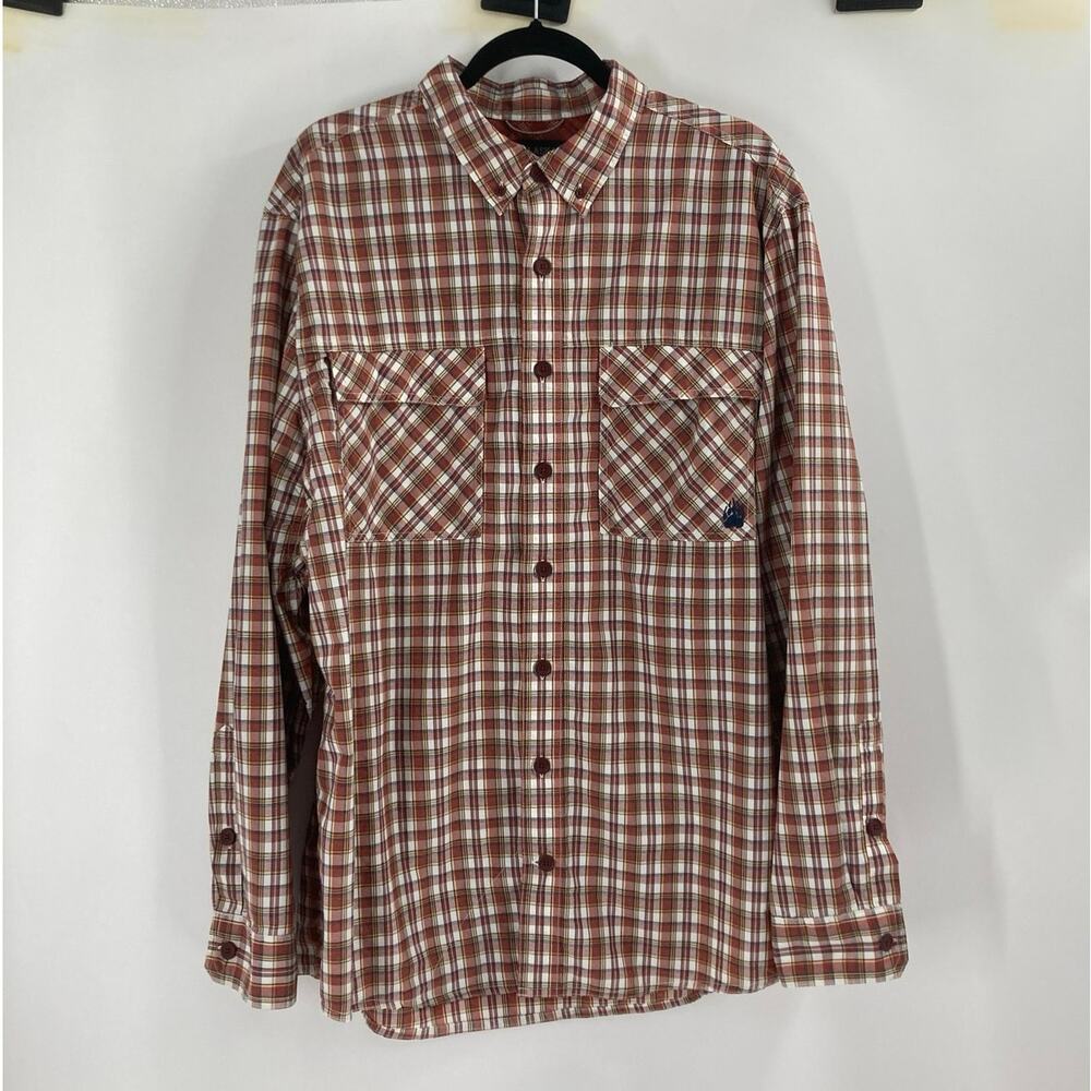 Alaskan Hardgear Standard Fit Performance Coolmax Vent Plaid Shirt Men XL Tall